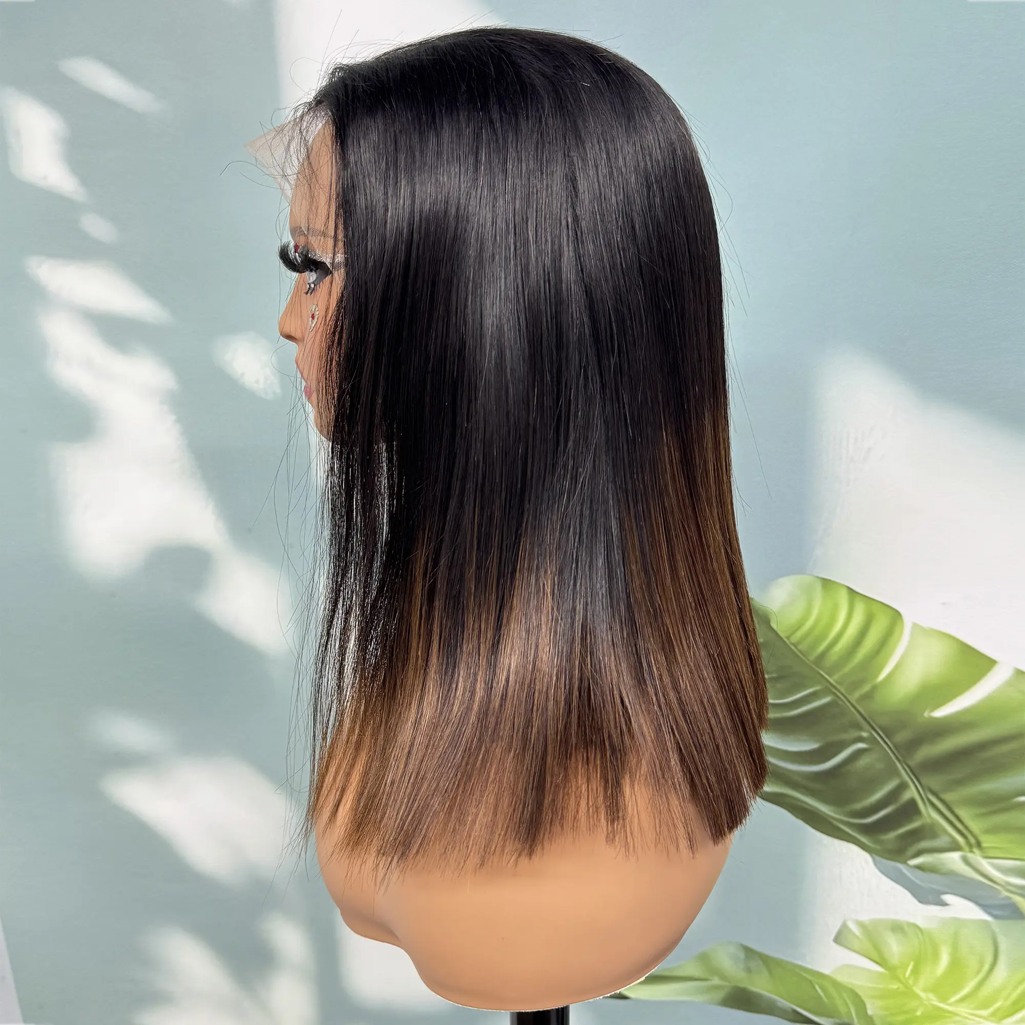 300% Density 240Gram Double Drawn Bone Straight Human Hair Wigs 13x4 Lace Frontal Vietnamese Virgin Hair Wigs for Black Women