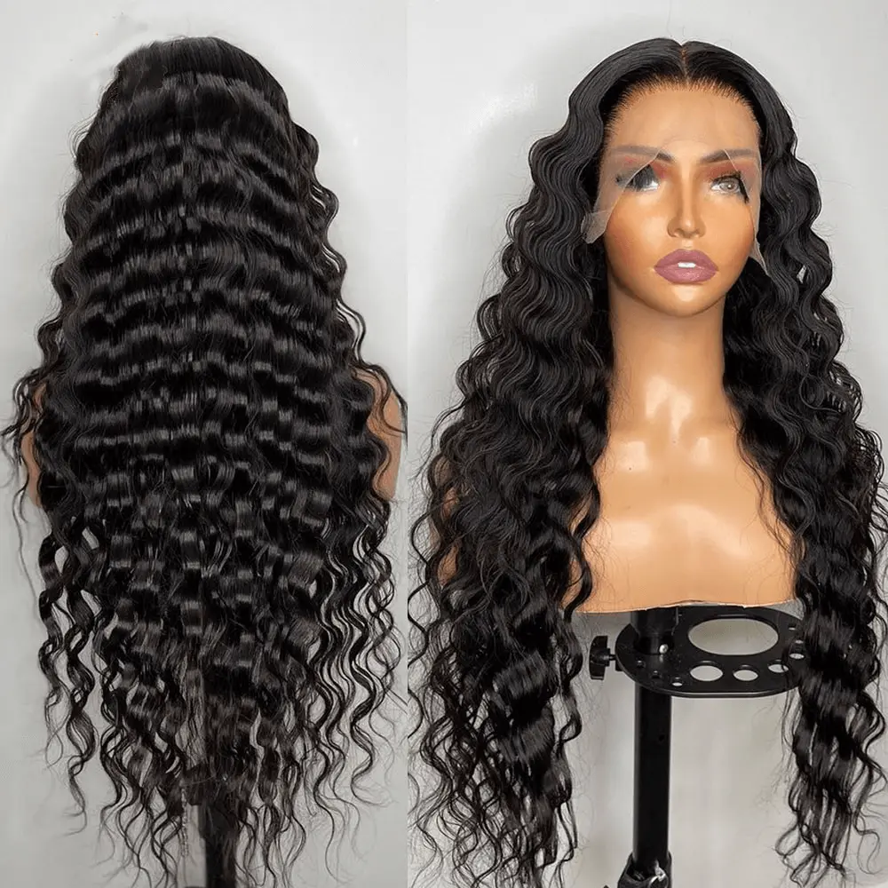 Lace Front Wigs Human Hair Loose Deep Wave Lace Front Wig 13x4 Lace Frontal Loose Wave Wig Human Hair Pre Plucked Wet and Wavy