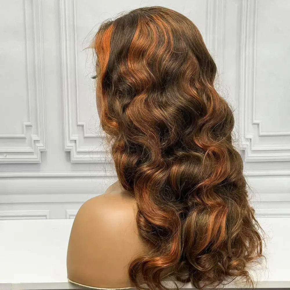 Double Drawn Wig 330% Density 5x5 Lace Closure Loose Wave Full Density Human Hair Wigs Big Curls Texture Remy Hair For Women
