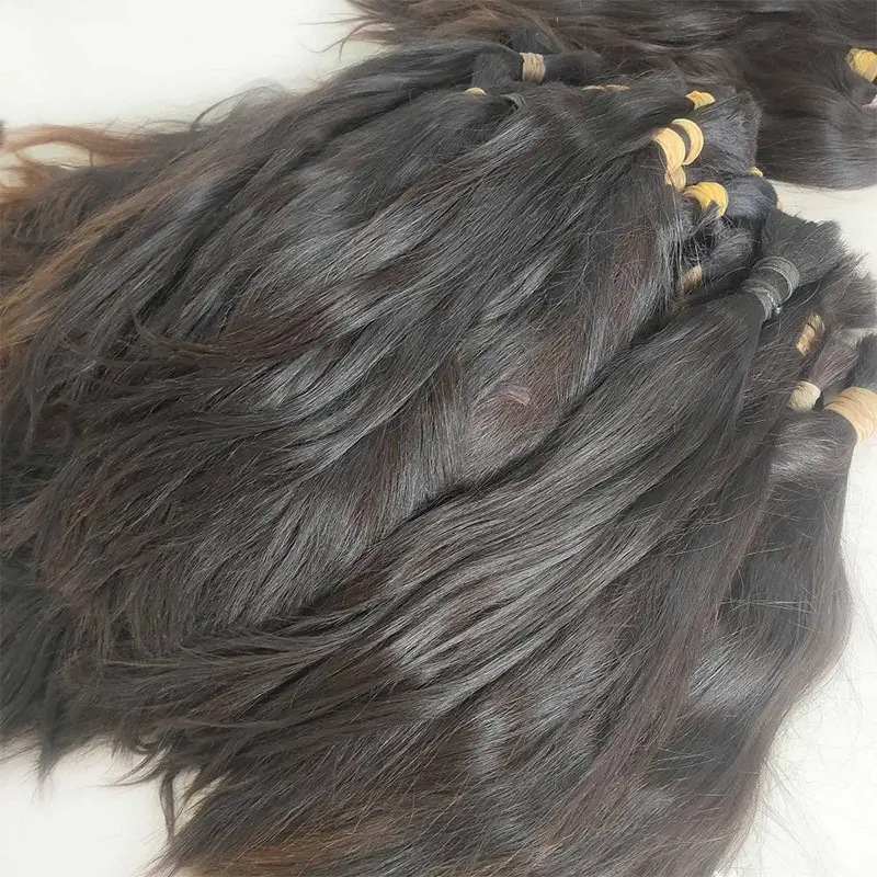 No Weft Unprocessed Vietnamese Human Hair Extensions Hair Bulk Human Hair Bulk Braiding Hair 100% Natural Human 12-30 Inches