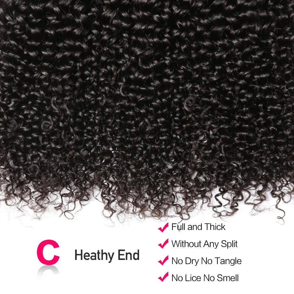 10A Small Spirals Curly Bundles Brazilian Unprocessed Kinky Curly Human Hair Pixie Deep Curls Weave Virgin Hair Extension 3B 3C
