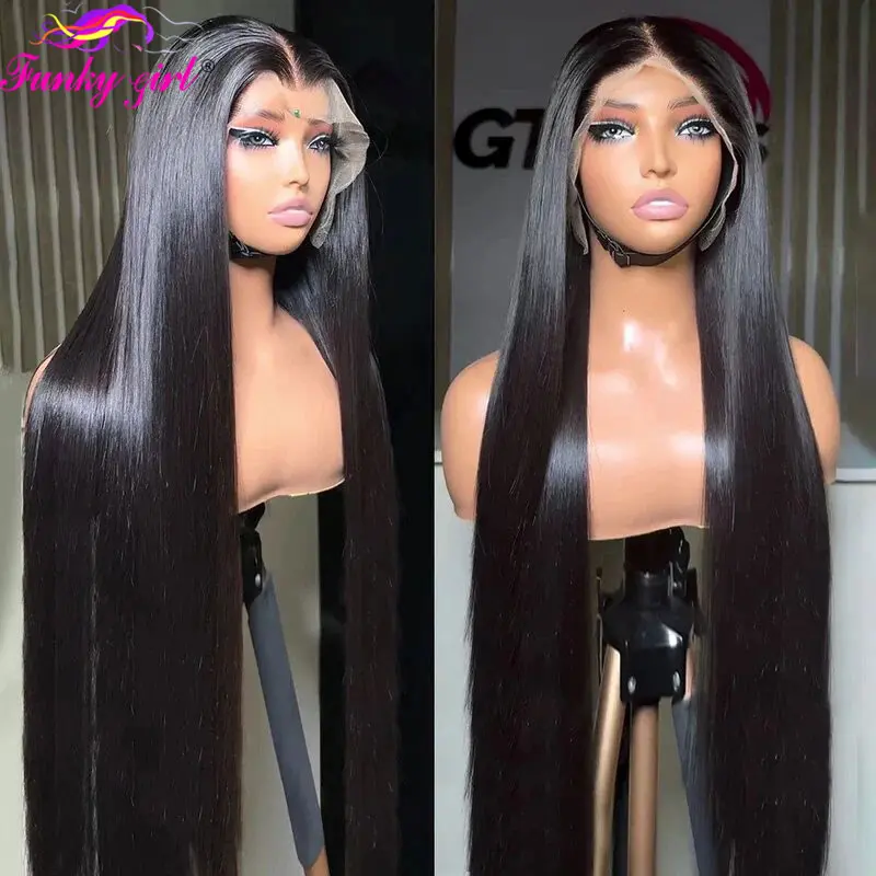 Straight Lace Frontal Wig Human Hair Brazilian Bone Straight Transparent Lace Front Human Hair Wigs For Women Remy Hair Lace Wig