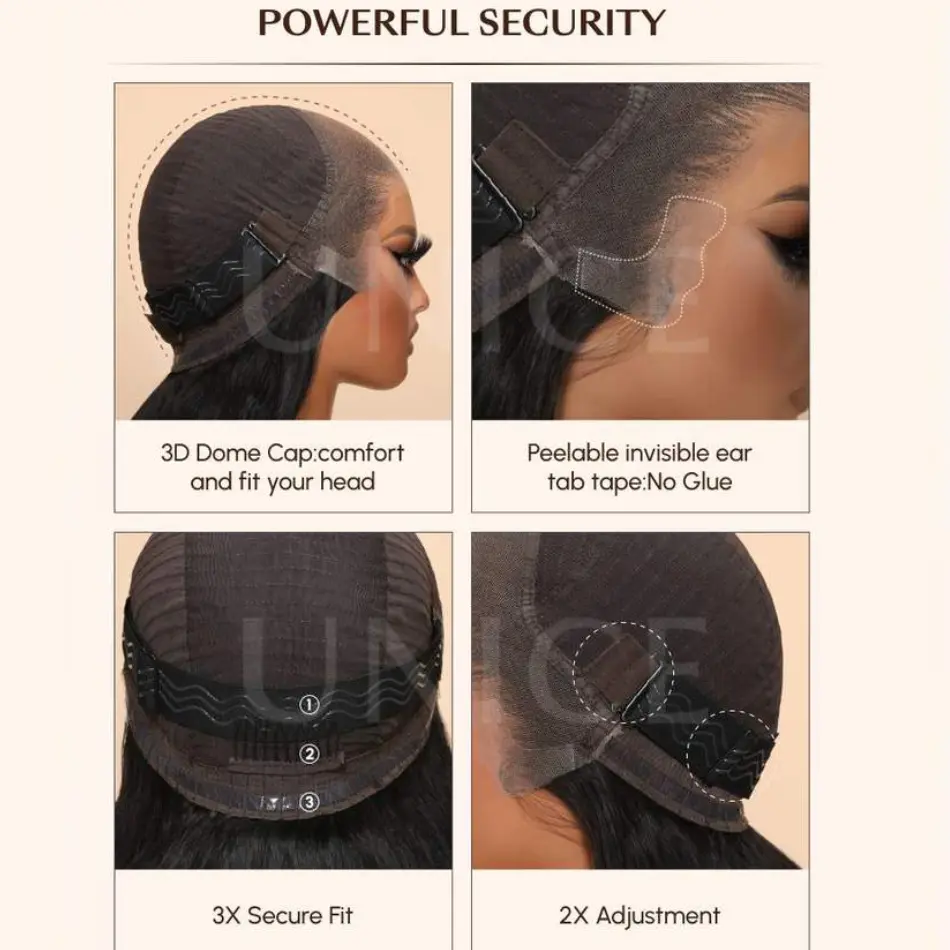 UNice Hair Pre Everything 13x4 13x6 Glueless Lace Frontal Body Wave Wig for Women Pre Bleached Knots Plucked Human Hair Wig