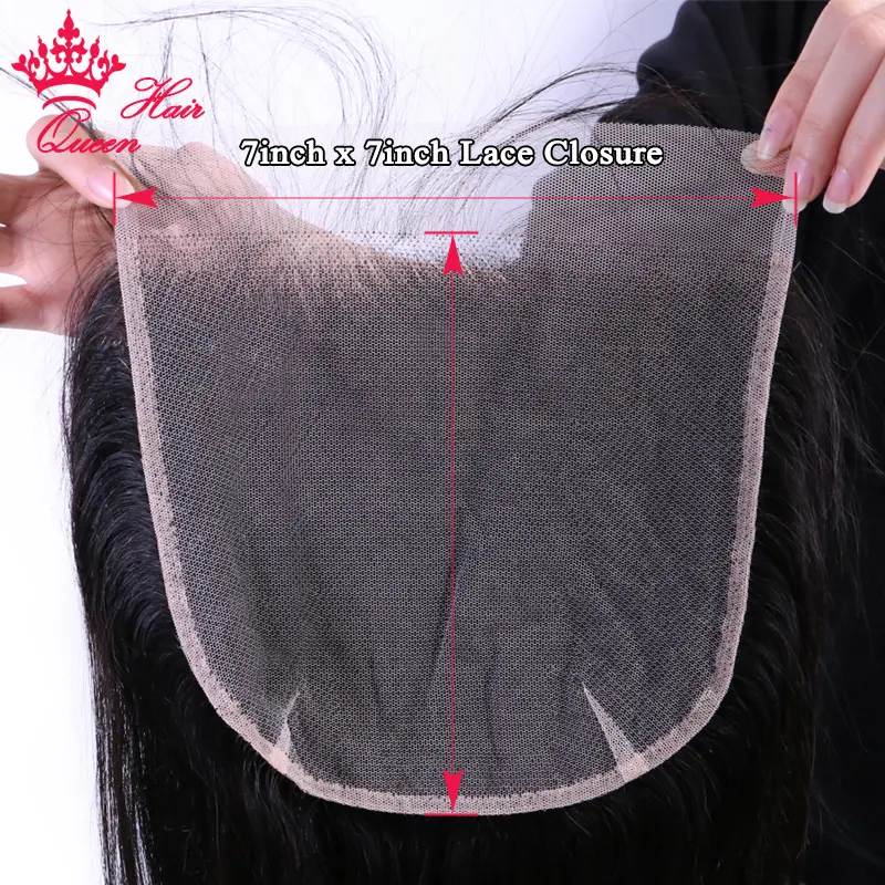 7X7 Lace Closure Brazilian Human Hair Body Wave Lace Closure 16 18 20 Inch Natural Color Virgin Raw Hair Queen Hair Products