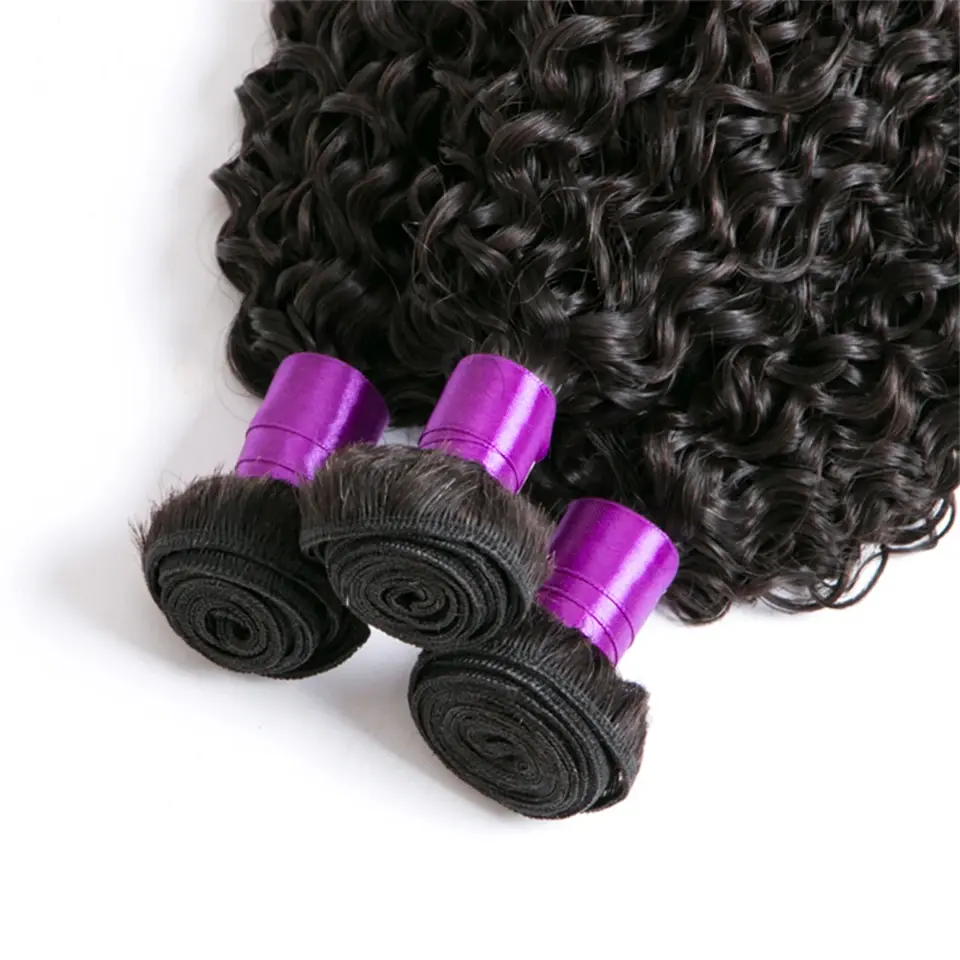 Raw Indian Kinky Curly 3 4 Bundle Deals 100% Remy Human Hair Kinky Curly Bundles 100G 8-40Inch Natural Hair Extension Jerry Curl