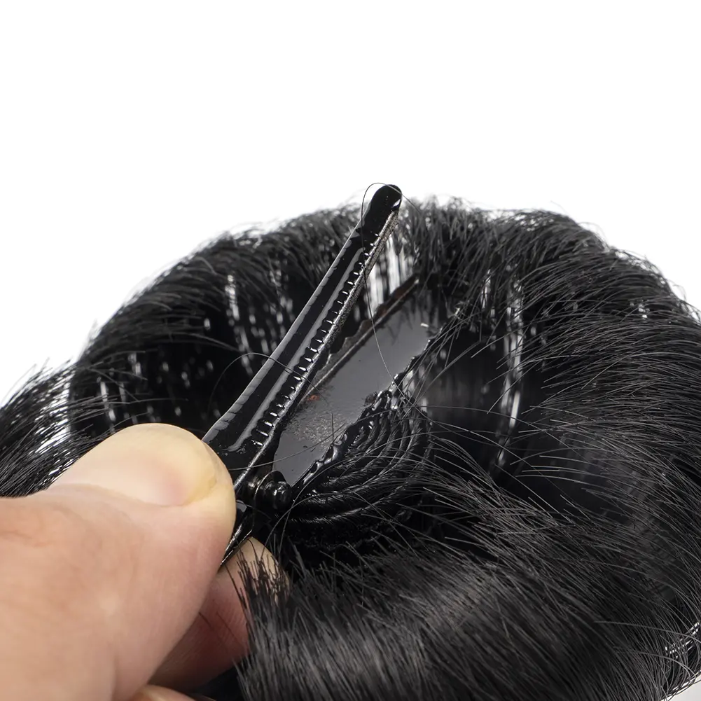 Synthetic Grabbing Meatballs Hair Bag Female Children Girl Chicken Feather Shuttlecock Head Natural Fluffy Wig Hair Accessories