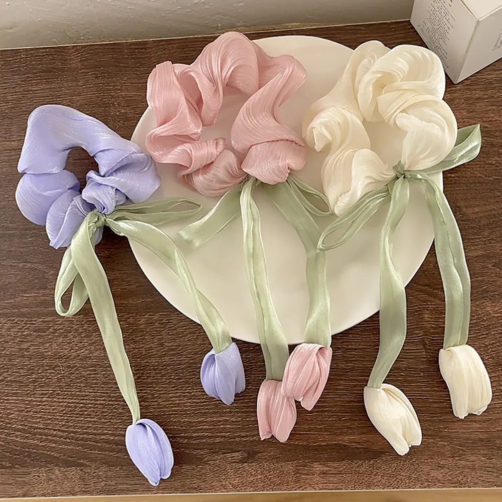 1Pc New Korean Ribbon Bow Headband Long Tassel Hair Clip Women's Sweet Hair Clips Girls Wedding Party Hair Accessories