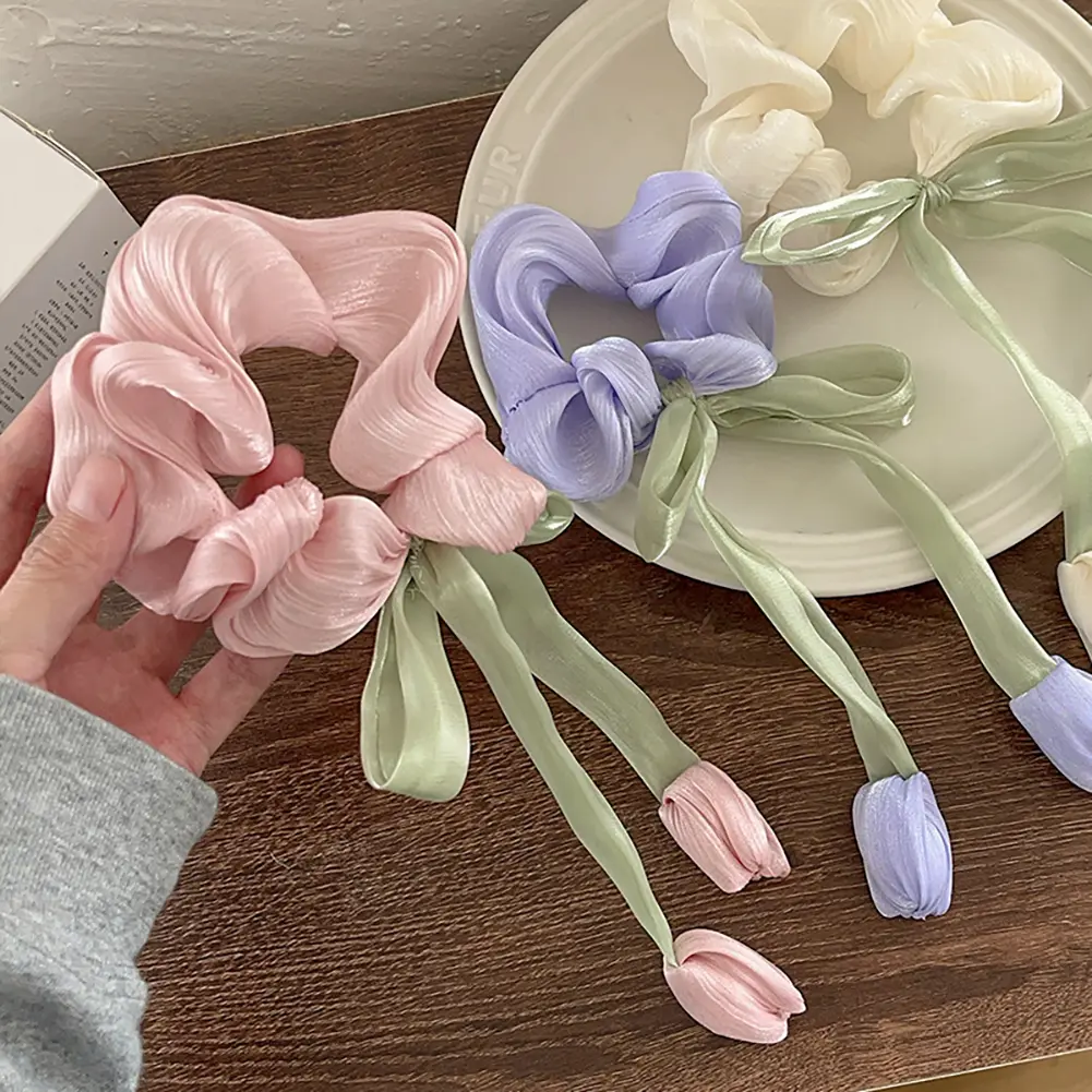 1Pc New Korean Ribbon Bow Headband Long Tassel Hair Clip Women's Sweet Hair Clips Girls Wedding Party Hair Accessories