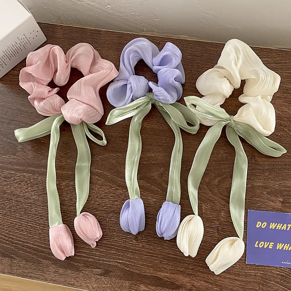 1Pc New Korean Ribbon Bow Headband Long Tassel Hair Clip Women's Sweet Hair Clips Girls Wedding Party Hair Accessories