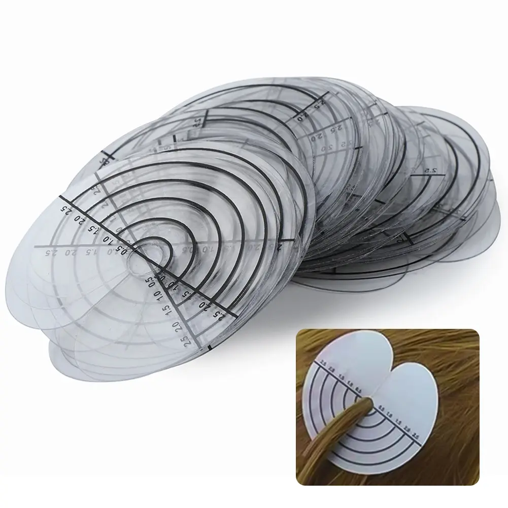 10Pcs Fashion Easy Tools Heat Scalp Protector Shields for Hair Extension Useful Styling Tools Hair Heat Fusion Template Disk