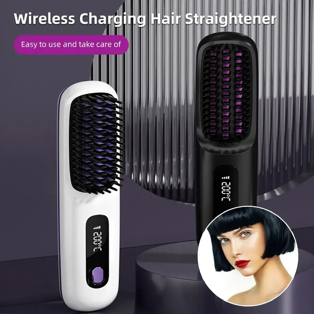Portable Hair Care Straight Comb USB Rechargeable Negative Ion Dry And Wet Use Straight Comb Boat Ship Parts And Accessories