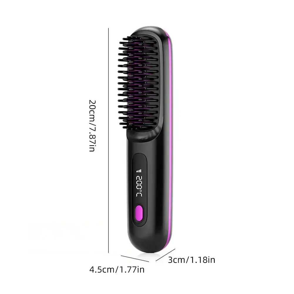 Portable Hair Care Straight Comb USB Rechargeable Negative Ion Dry And Wet Use Straight Comb Boat Ship Parts And Accessories