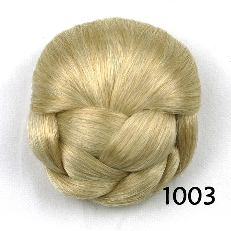 Synthetic Hair Bun Extensions Messy Curly Elastic Hair Scrunchies Hairpieces Synthetic Chignon Donut Updo Hair Pieces for Women