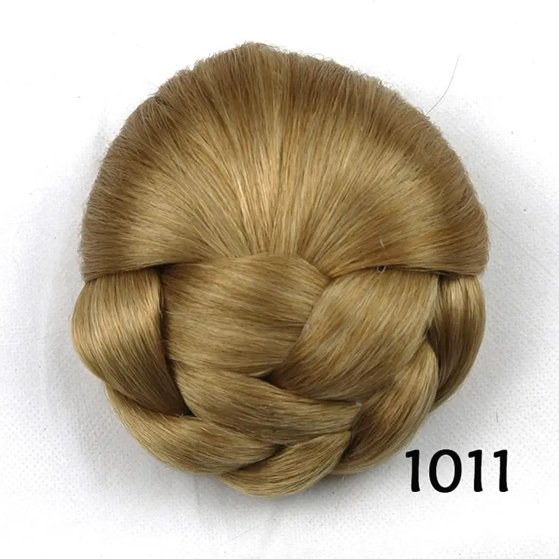 Synthetic Hair Bun Extensions Messy Curly Elastic Hair Scrunchies Hairpieces Synthetic Chignon Donut Updo Hair Pieces for Women