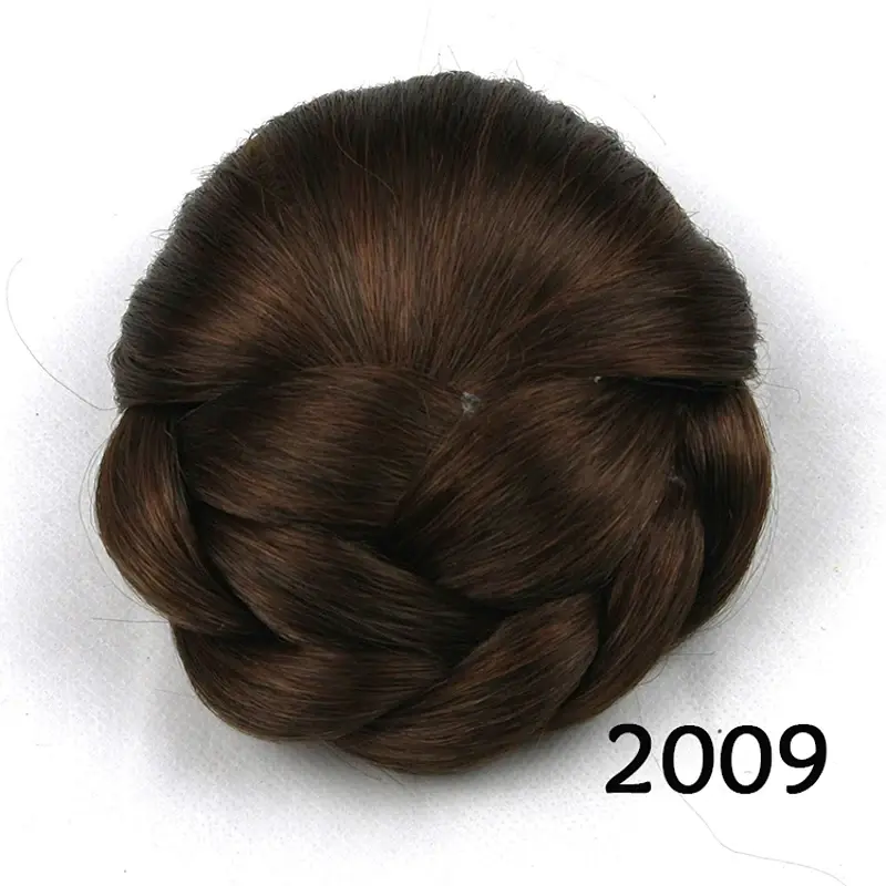 Synthetic Hair Bun Extensions Messy Curly Elastic Hair Scrunchies Hairpieces Synthetic Chignon Donut Updo Hair Pieces for Women