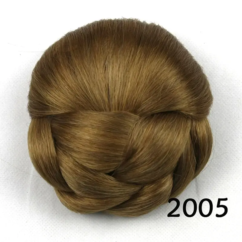 Synthetic Hair Bun Extensions Messy Curly Elastic Hair Scrunchies Hairpieces Synthetic Chignon Donut Updo Hair Pieces for Women