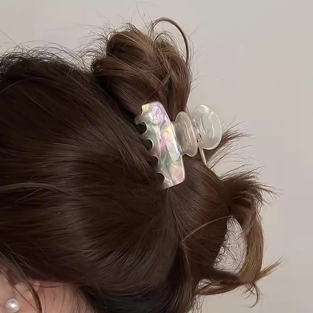 5.5cm Long Acetate Hair Crabs Red Hair Clips for Girls and Women Tie Up Hair Accessories New Korean Fashon Simple Temperamental