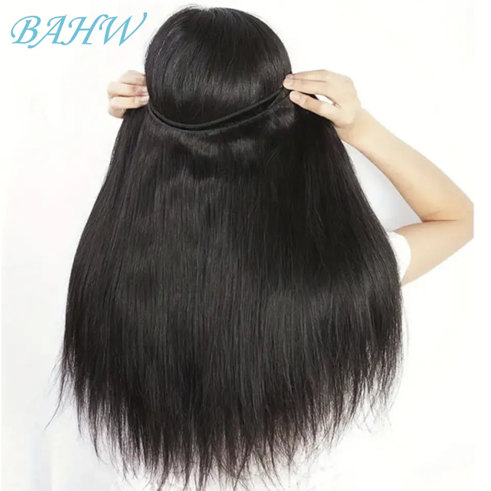 Brazilian Straight Bundles 100% Human Hair 1/2/3/4 Raw Hair Bundles Remy Hair Extension Double Weft Hair Weaving For Black Women