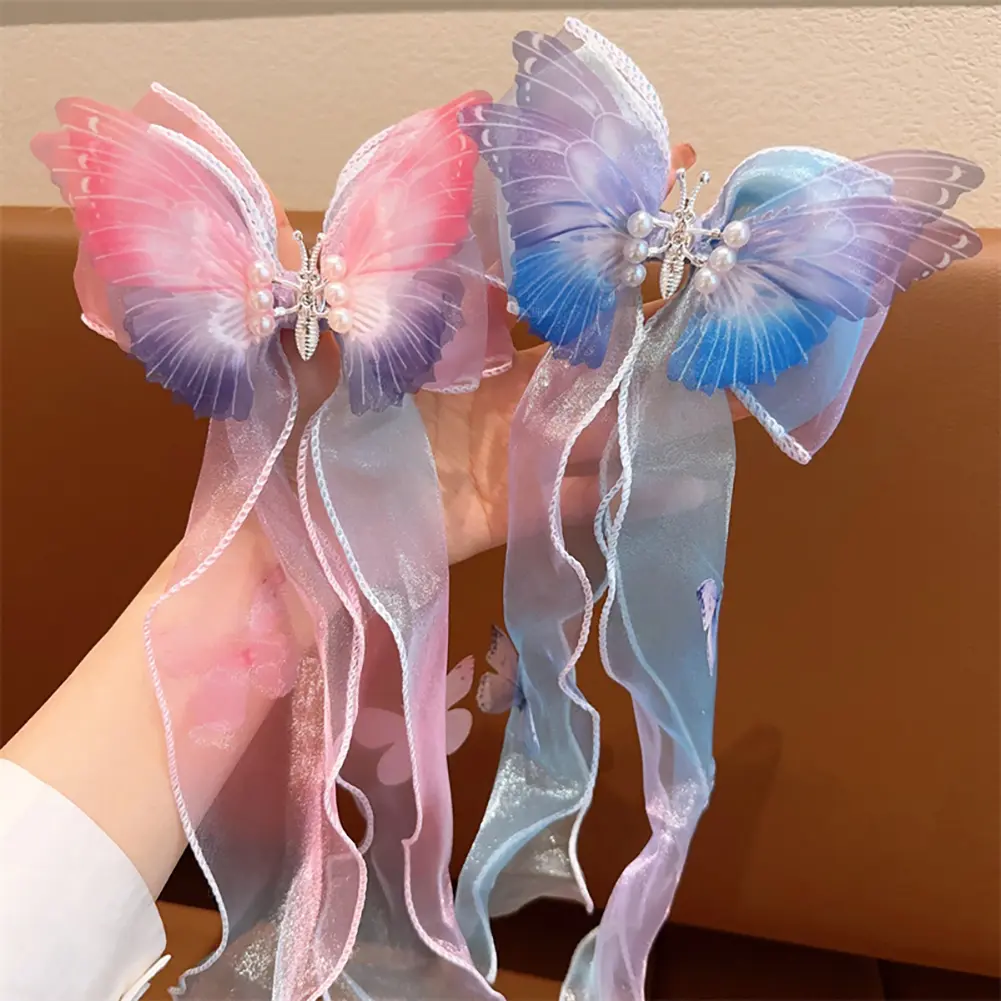 1Pc Fashion Lace Bow Hair Clips Women Ponytail Bow Hairpins Barrettes Multi-layer BowKnot Hairclip Girls Hair Accessoires
