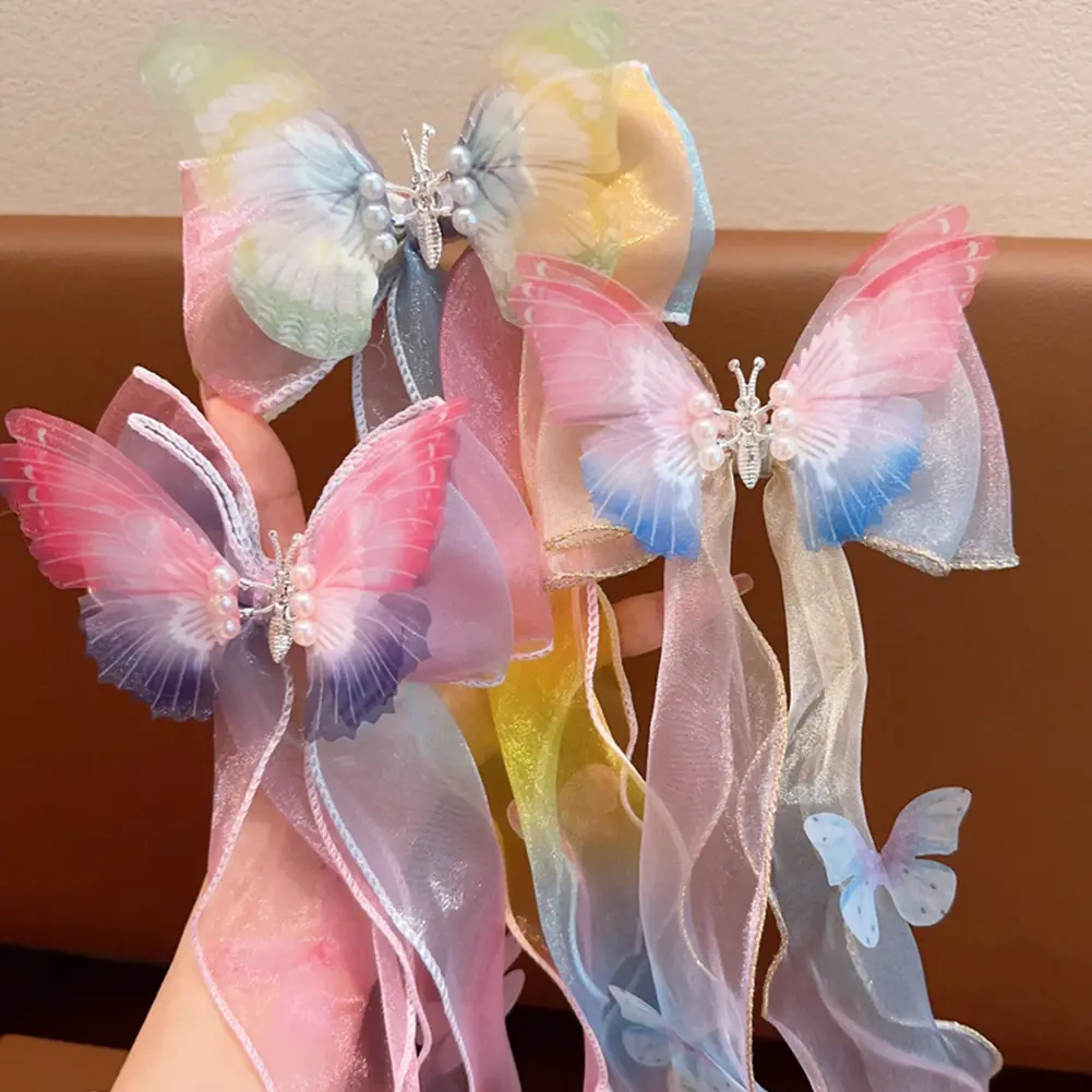 1Pc Fashion Lace Bow Hair Clips Women Ponytail Bow Hairpins Barrettes Multi-layer BowKnot Hairclip Girls Hair Accessoires