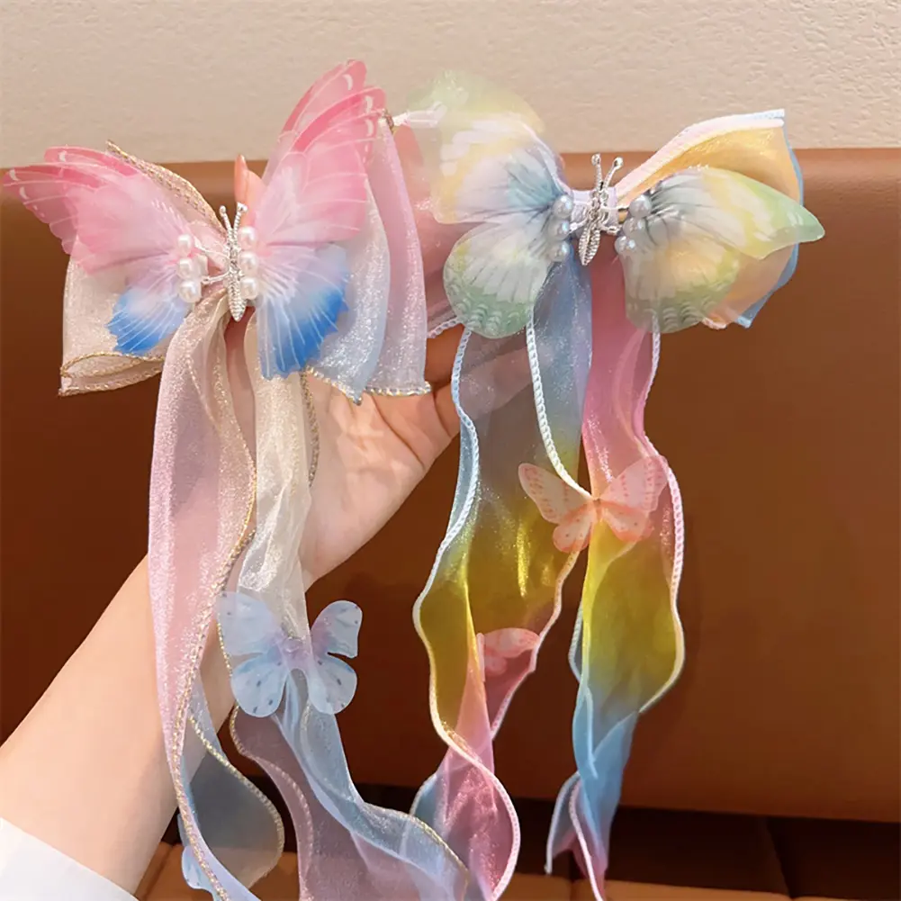 1Pc Fashion Lace Bow Hair Clips Women Ponytail Bow Hairpins Barrettes Multi-layer BowKnot Hairclip Girls Hair Accessoires
