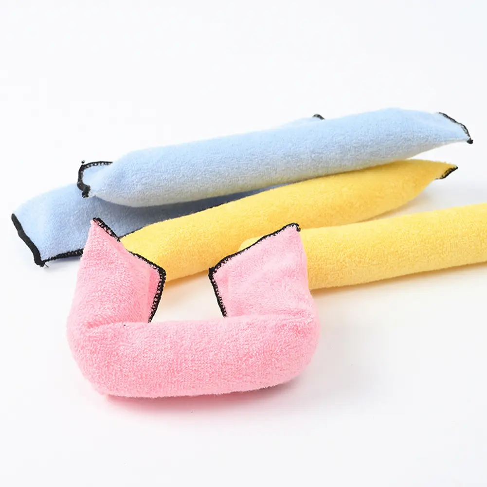 6pcs/set Non Thermal Curling Irons Sponge Iron Wire No Damage To Hair Curling Iron Big Wave Curling Iron Tool Lazy Hair Curler