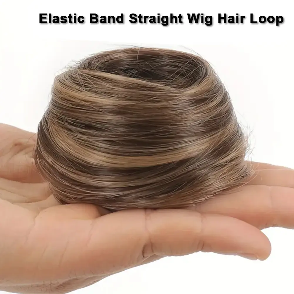 Human Hair Buns Ponytail Hairpiece Brazilian Hair Pieces Bun For Women Scrunchies Updos Donut Chignon 100% Human Hair Extensions