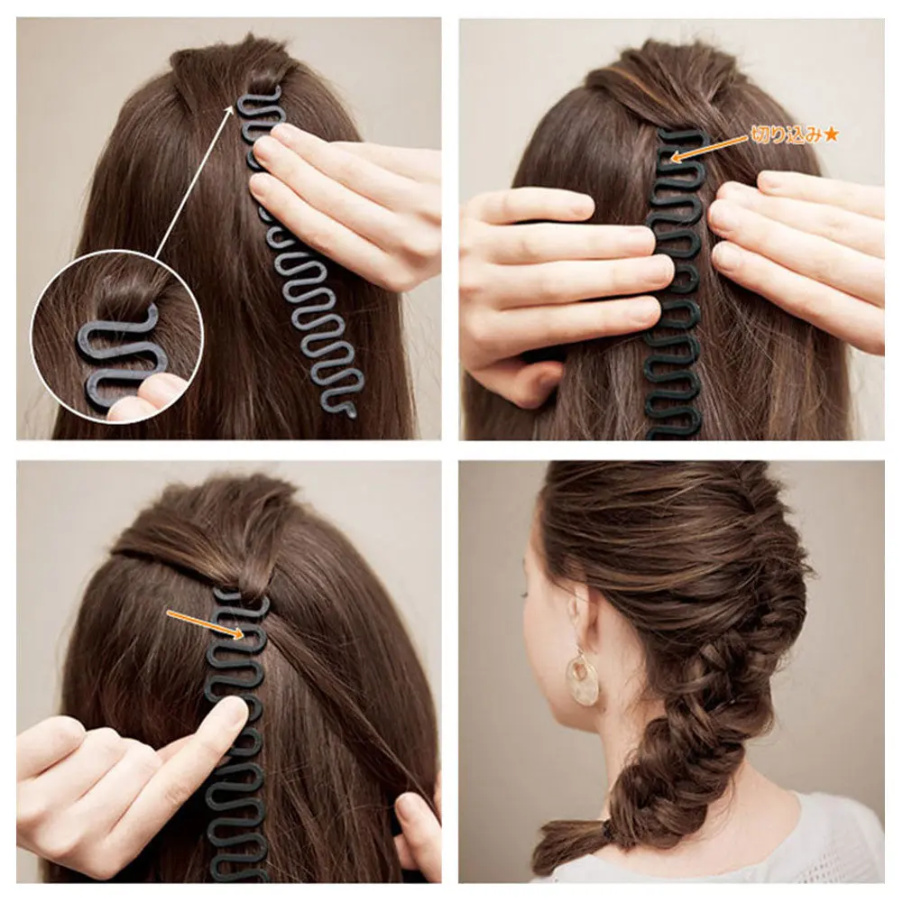 1Set Magic Hair Styling Tools Set DIY Braiding Braider Accessories Hairpin Twist Bun Barrettes Clips For Women Hairdressing