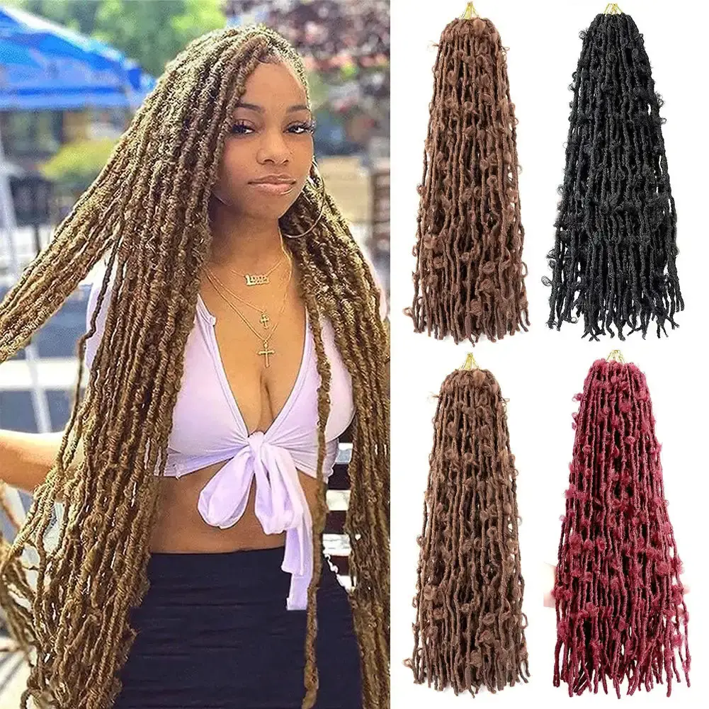 Butterfly Faux Locs Crochet Hair Super Long Prelooped Distressed Locs Soft Locs Crochet Hair For Black Women Crochet Braids Hair