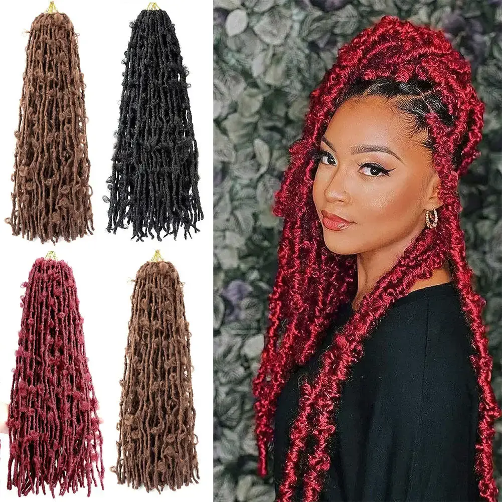 Butterfly Faux Locs Crochet Hair Super Long Prelooped Distressed Locs Soft Locs Crochet Hair For Black Women Crochet Braids Hair