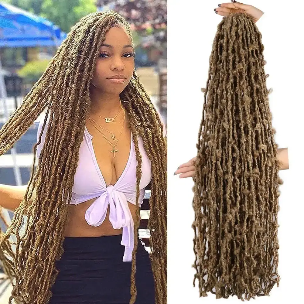 Butterfly Faux Locs Crochet Hair Super Long Prelooped Distressed Locs Soft Locs Crochet Hair For Black Women Crochet Braids Hair