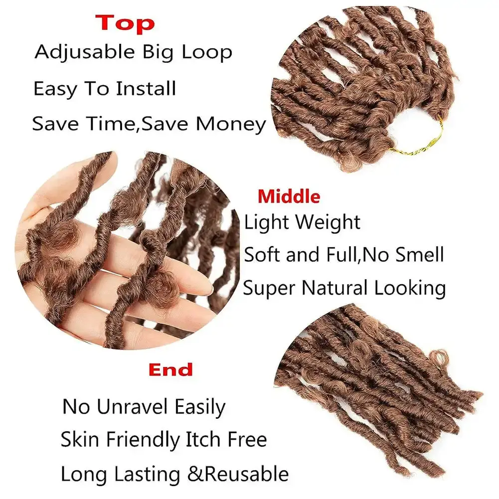 Butterfly Faux Locs Crochet Hair Super Long Prelooped Distressed Locs Soft Locs Crochet Hair For Black Women Crochet Braids Hair