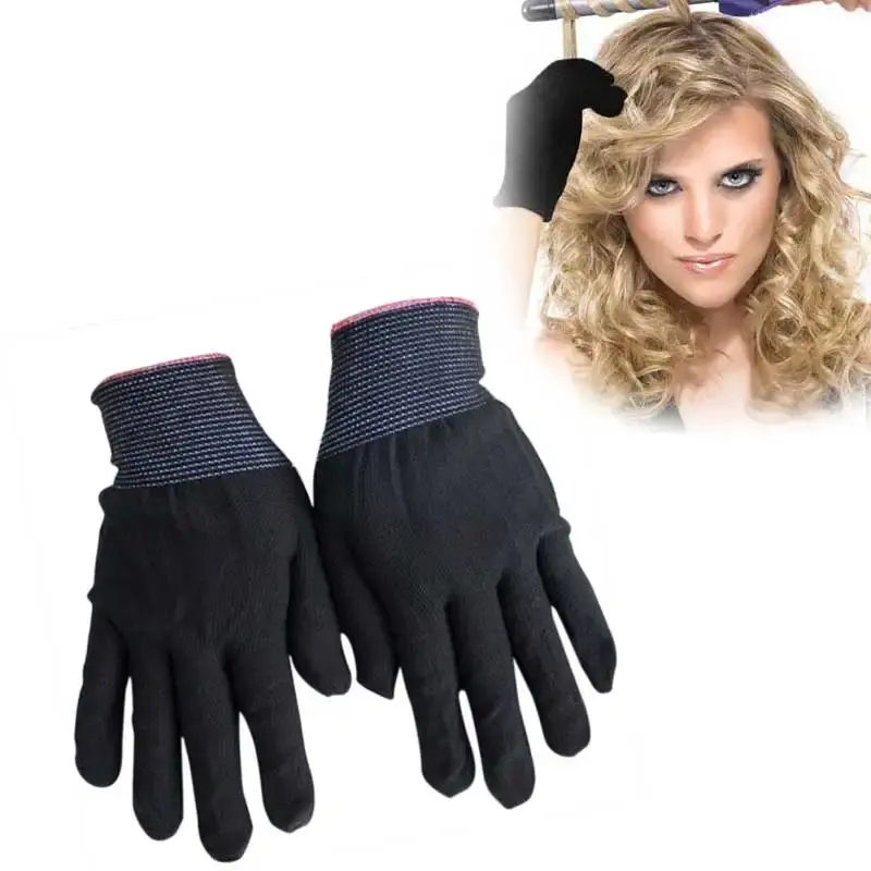 1/2pcs Heat Resistant Protective Glove Hair Styling Finger Glover For Hair Straightener Perm Curling Straight Flat Iron