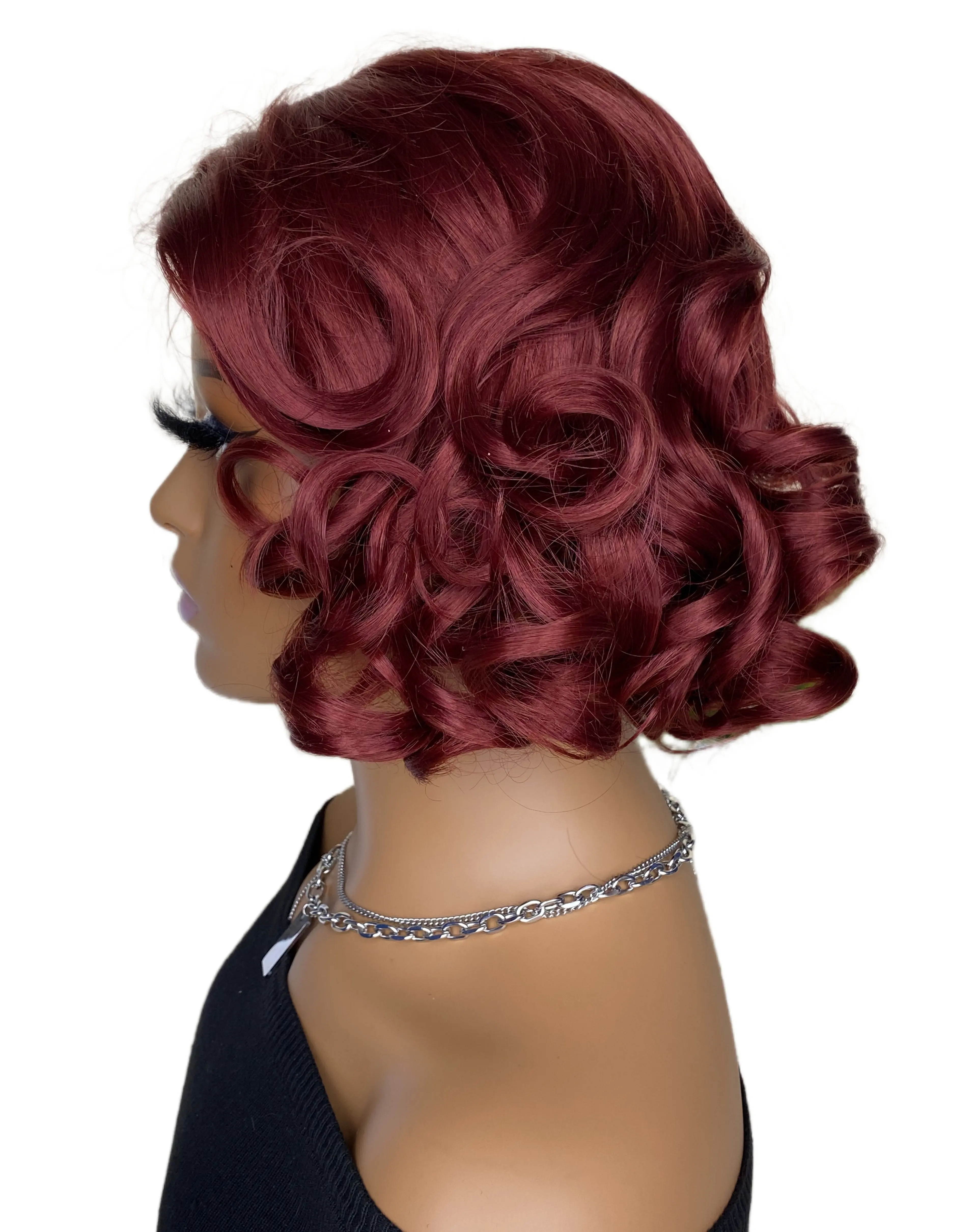 Synthetic Hair Short bob Wigs for Black Women Afro Curly Bob Hair Wigs for Women Natural Bob Wig