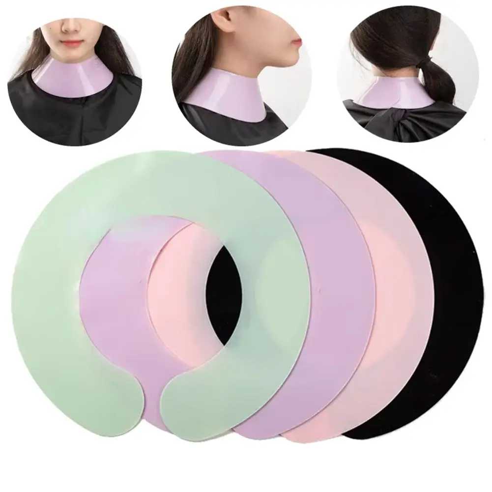 1Pc Professional Silicone Neck Shield Haircut Shawl Salon Hairdressing Neck Protecter Barber Haircutting Cape Salon Haircut Wrap