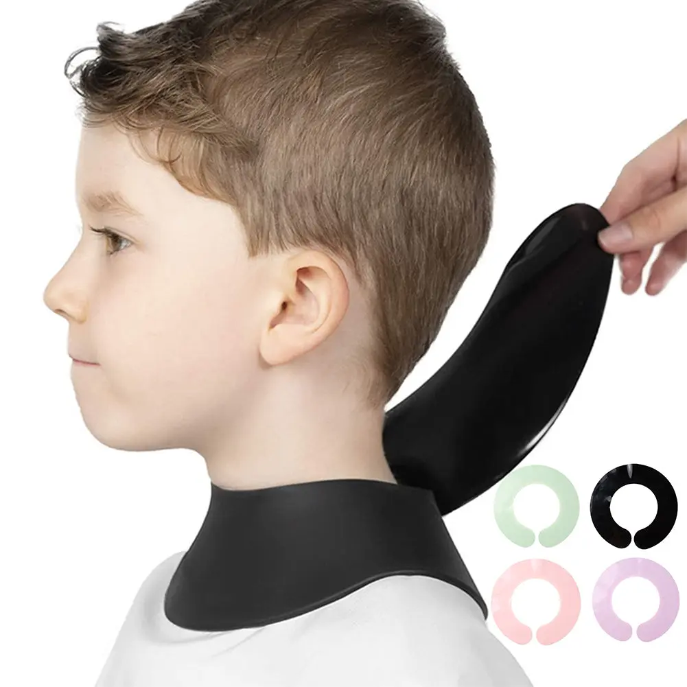 1Pc Professional Silicone Neck Shield Haircut Shawl Salon Hairdressing Neck Protecter Barber Haircutting Cape Salon Haircut Wrap