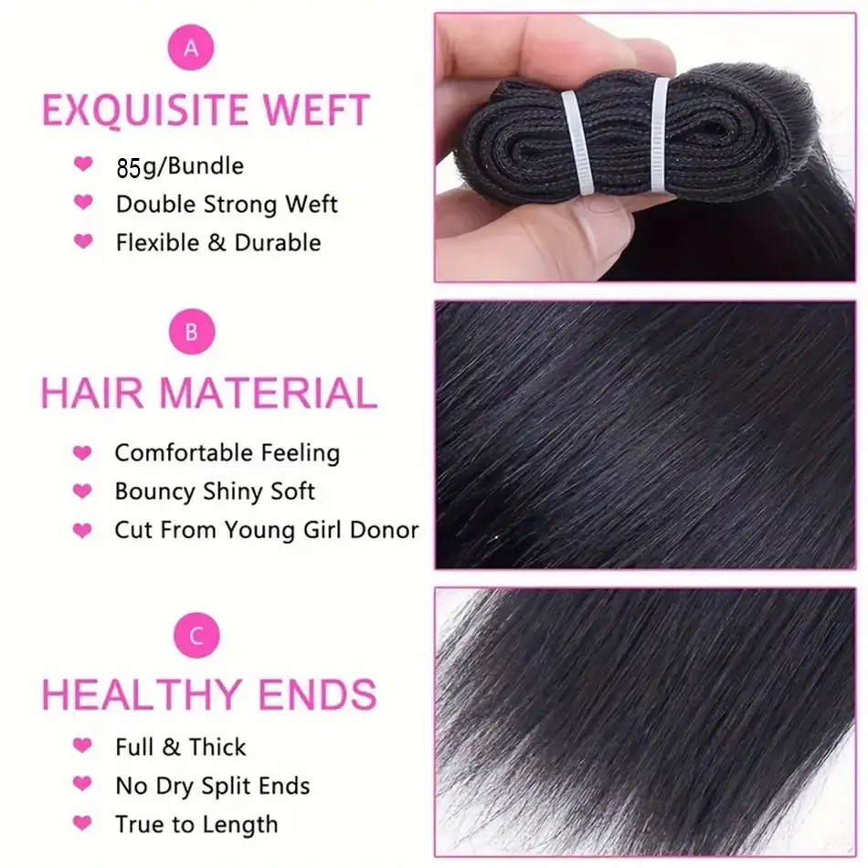 Malaysia Hair 100% Virgin Hair Bundles 8-16 Short Inch Bone Straight Human Hair Extension 1/3/5 Pcs Bundles Wholesale Price
