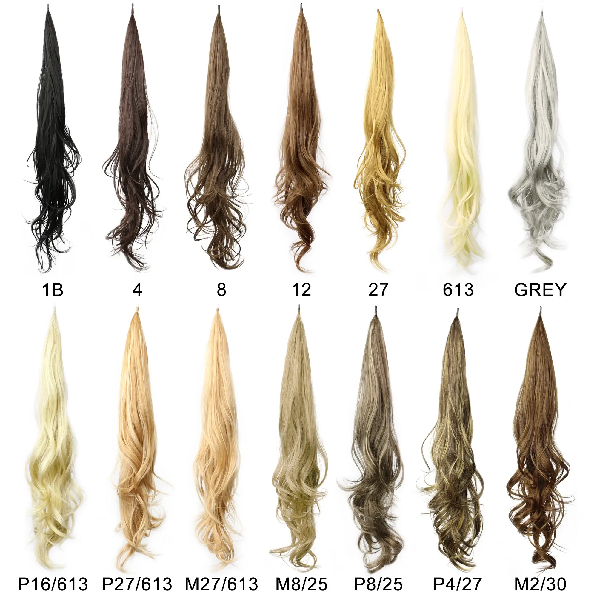 32''Fake Ponytail Hair Extension Long Pony Tail Hair for Women Flexible Wrap Around Ponytail Natural Synthetic Horse Tail Hair