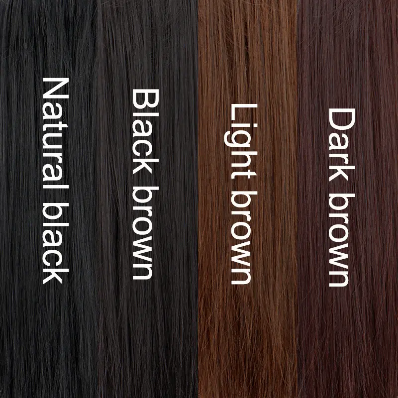 18Inch Synthetic Long Straight Claw Clip in Ponytail Hair Extension Half-Tied Fiber Black Brown Hairpiece for Women