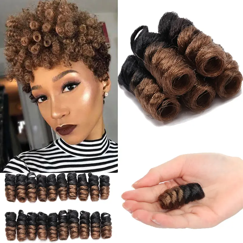 BENIHAIR Synthetic Braiding Hair Jamaican Bounce Crochet Braiding Hair Spring Twist Hair Ombre Braiding Hair Extension For Women