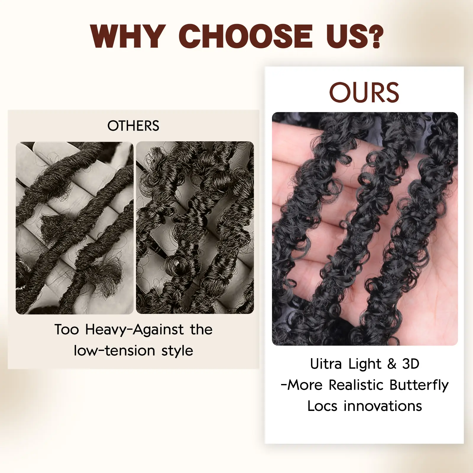 Wholesale Synthetic Butterfly Fausse Locks Crochet Braids Hair Faux Butterfly Locs Braids Extensions For Women