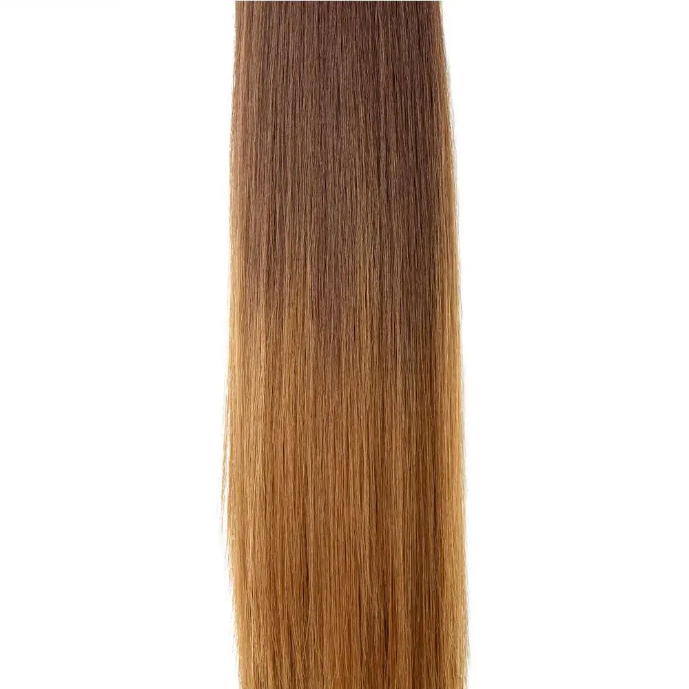 22" Synthetic Women Claw on Ponytail Clip in Hair Extensions Straight Style Pony Tail Hairpiece Ombre Brown Blonde