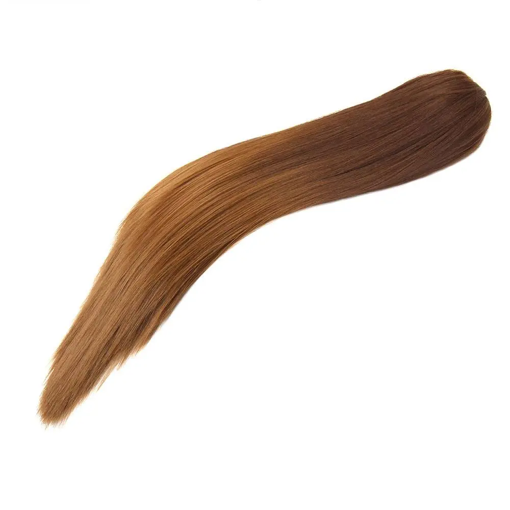 22" Synthetic Women Claw on Ponytail Clip in Hair Extensions Straight Style Pony Tail Hairpiece Ombre Brown Blonde