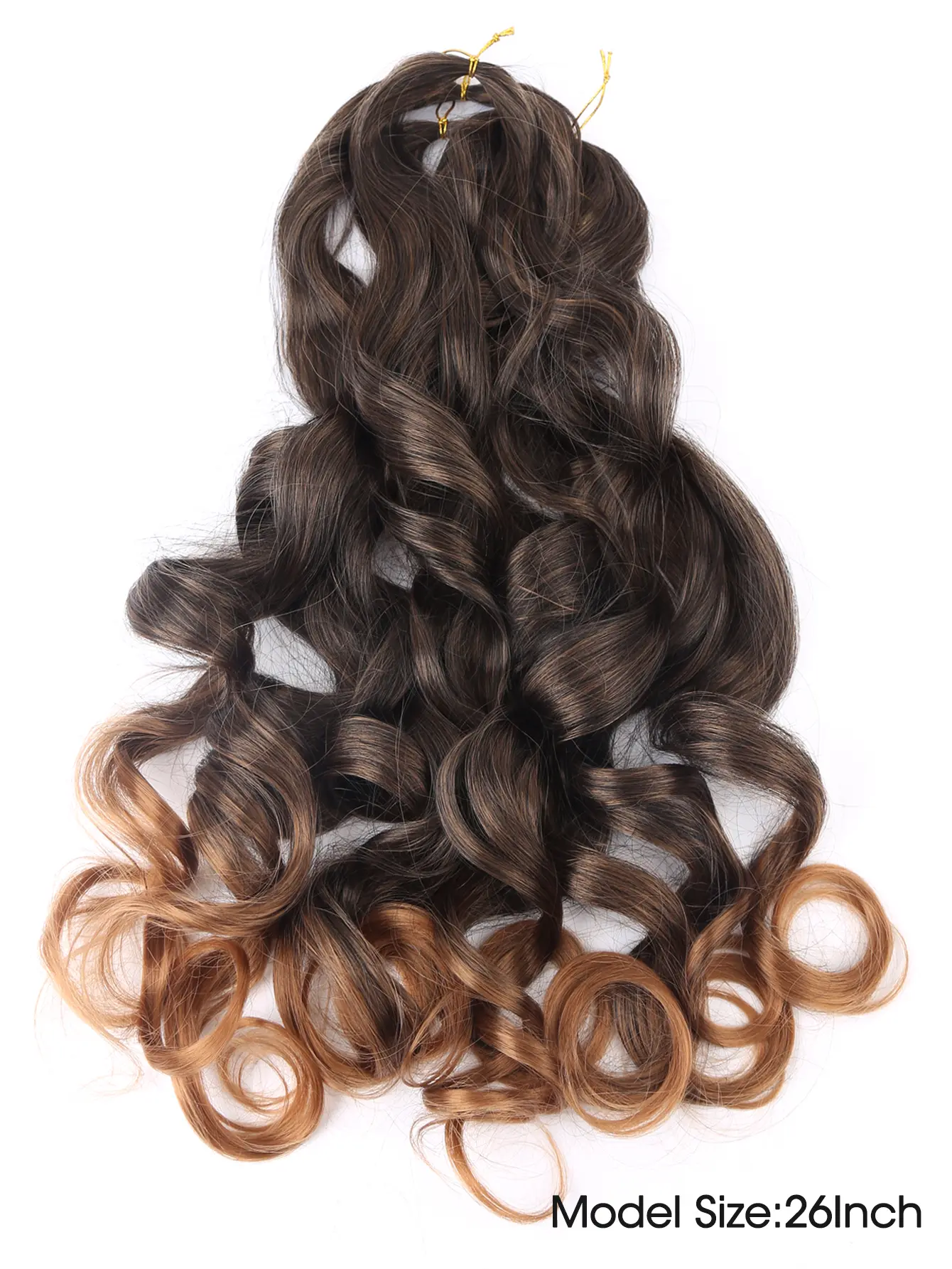 26Inch French Curls Braiding Hair Extensions Synthetic Curl Hair Loose Wave Spiral Curl Crochet Hair Braids For Black Women
