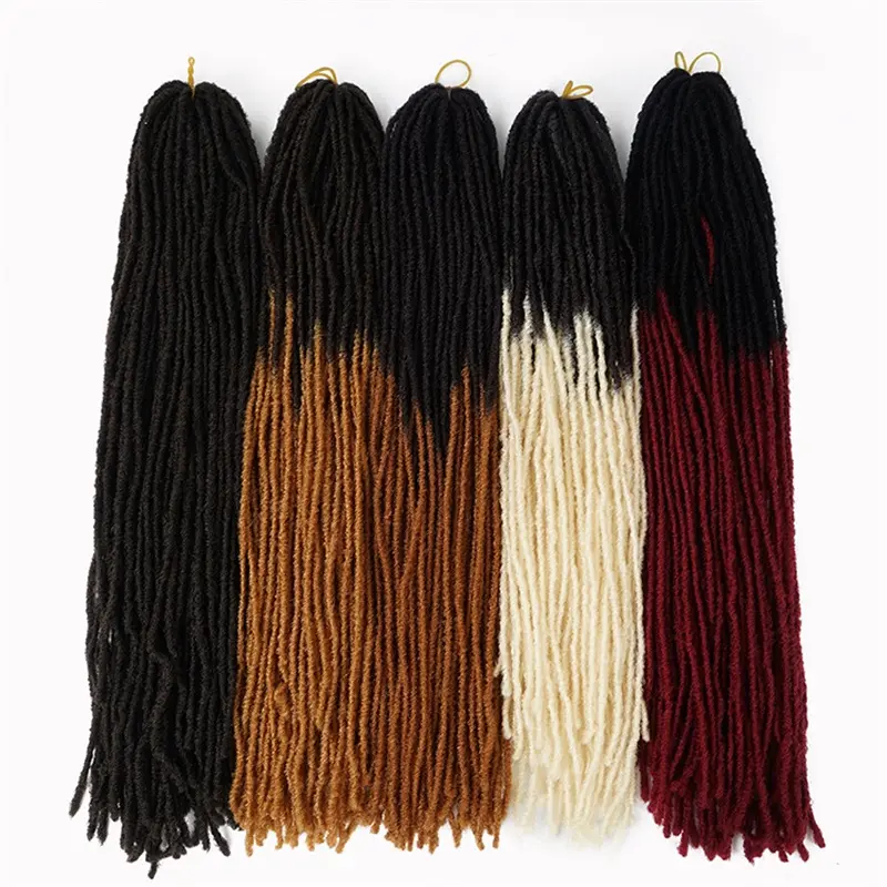 18 Inch Fake Hair Sister Locs Faux Locs Crochet Hair Accessories Synthetic Faux Locs Crochet Hair Extensions For Black Women