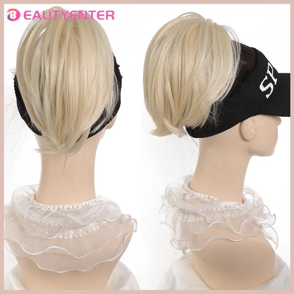 Messy Bun Hair Piece Claw Clip in Hair Buns Hair Piece for Women Straight Short High Ponytail Extension Tousled Updo For Girls