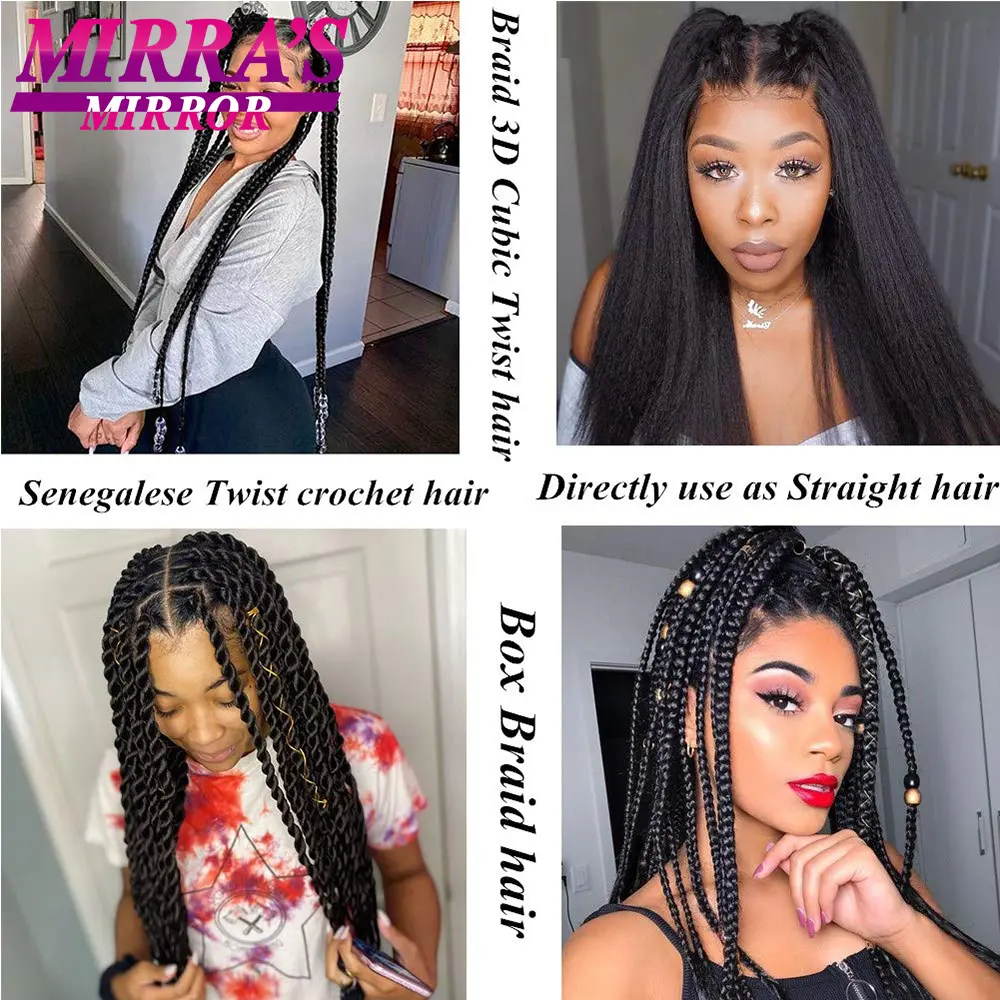 Braiding Hair Pre Stretched Synthetic Braid Extensions Colorful Jumbo Braid for Senegalese Passion Twist Box Braid Hair Bundles