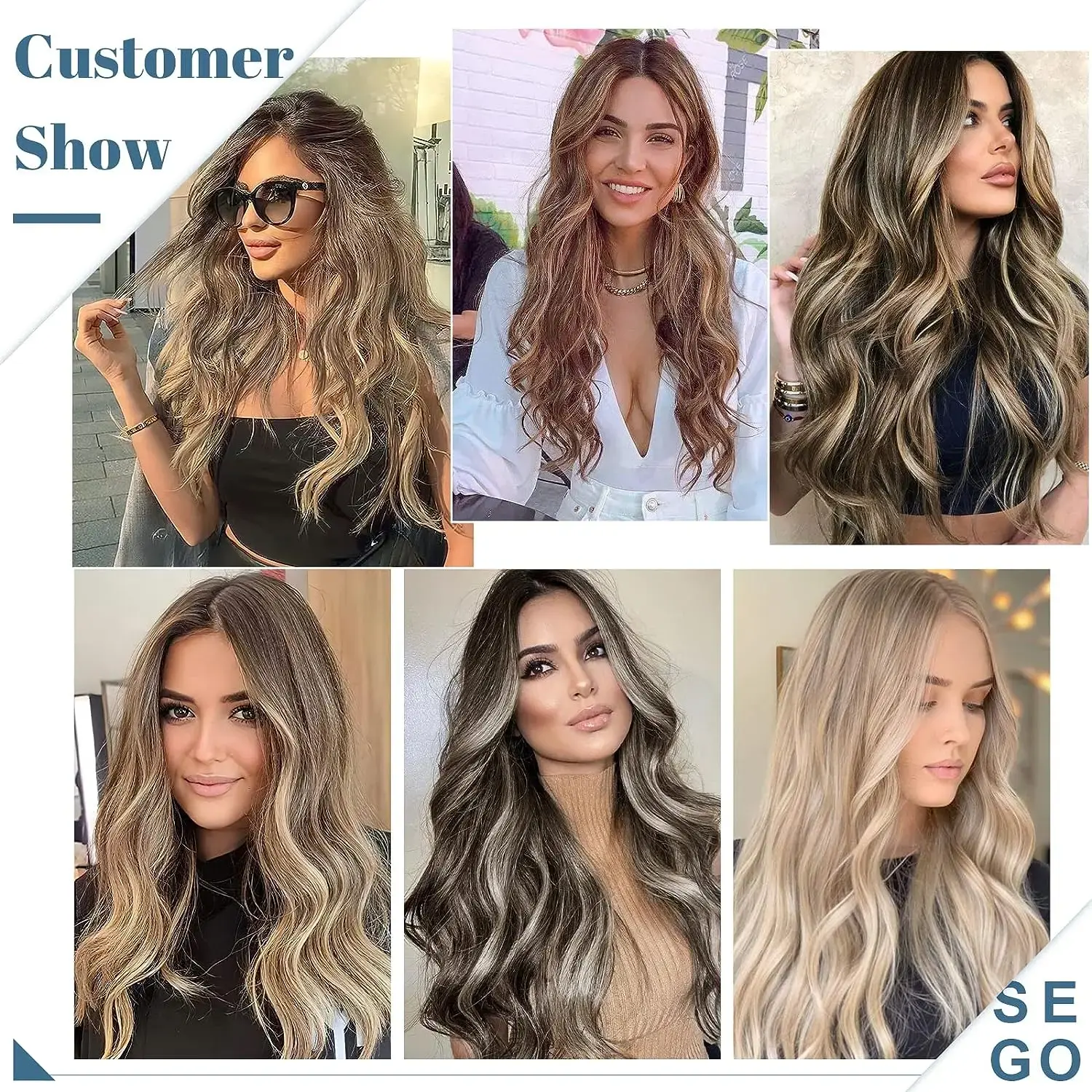 Synthetic Invisible Wire Hair Extensions Long 4 Clips In Wave Curly Hairpiece For Women 20Inch Secret Fish Line Hair Extensions