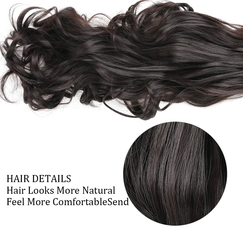 Claw Clip Ponytail Extension 18"&24 Clip in Wavy Synthetic Ponytail Hair Extensions Long Pony Tails for Women Extensions