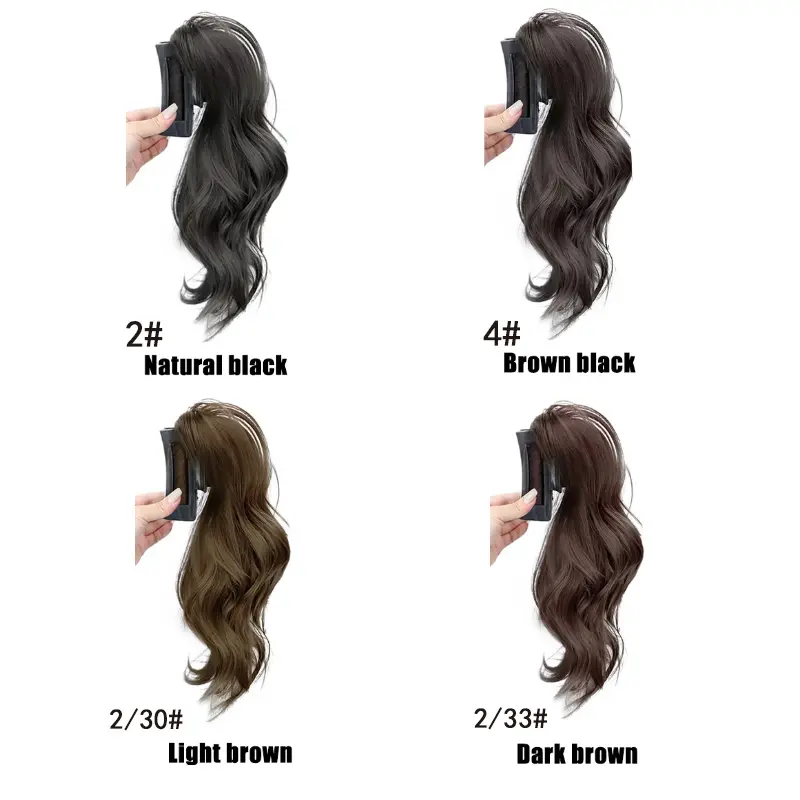 H&STAR 12Inch Synthetic Wig Braid Sweet Cool High Spicy Girl Horsetail Half Zha Waterfall Horsetail Clasp Wig